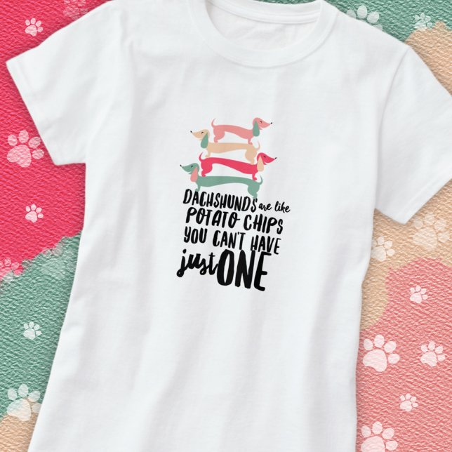 Dachshund-Liebe Damen Basic T-Shirt (Von Creator hochgeladen)