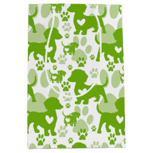 Dachshund-Liebe Hunde-Geschenktasche Mittlere Geschenktüte