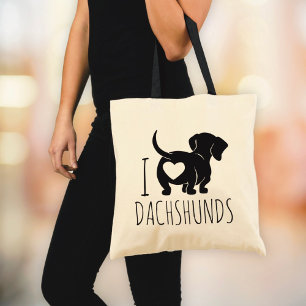 Dachshund-Liebe-Tragetasche Tragetasche