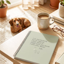 Dachshund Liebesbotschaft Personalisiert Hellgrün