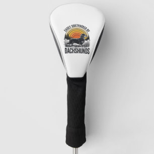 Dachshund Liebhaber-Shirt Leicht Abgelenkt Retro-K Golf Headcover