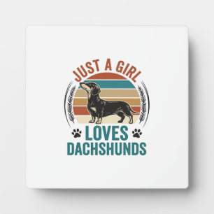Dachshund-Liebhaber-Shirt Vintage-Sonnenuntergang- Fotoplatte