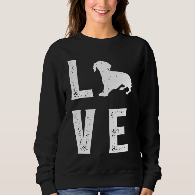 Dachshund Love  1 Sweatshirt (Vorderseite)
