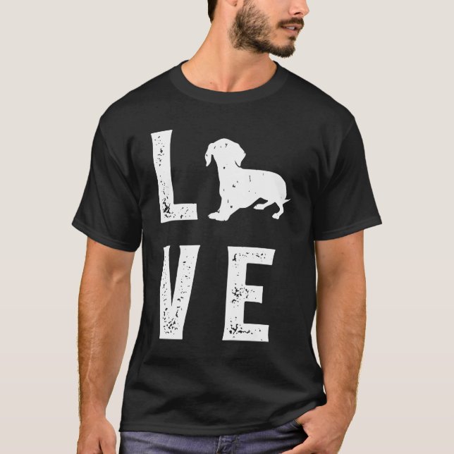 Dachshund Love  1 T-Shirt (Vorderseite)