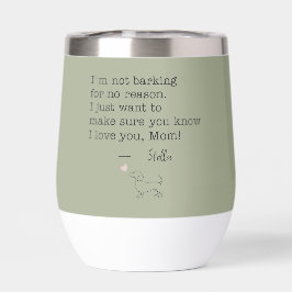 Dachshund Love Message Personalized Sage Green
