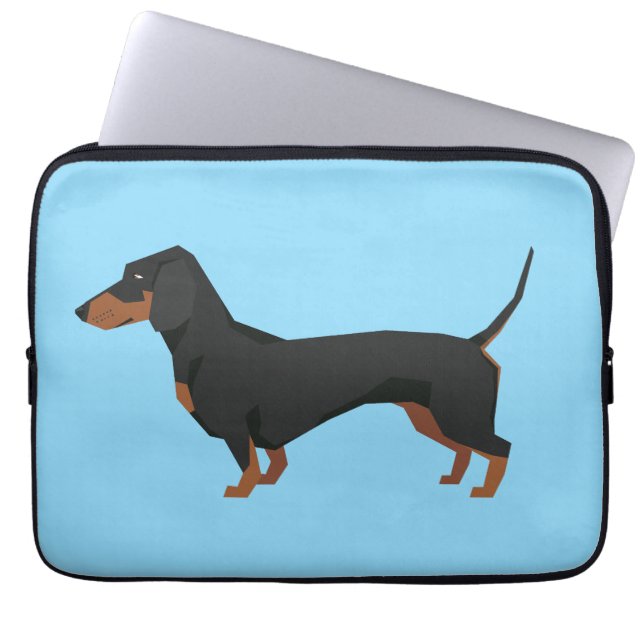 Dachshund Luggage Tag Laptopschutzhülle (Vorderseite)