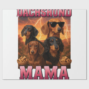 Dachshund Mama Geschenkpapier