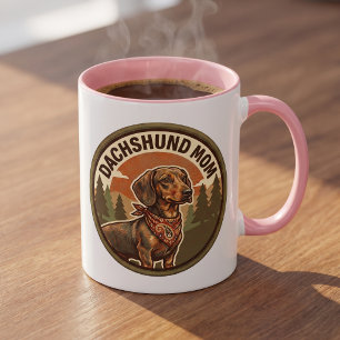Dachshund-Mama-Kaffeetasse Wiener-Hund-Mama-Gesc Tasse