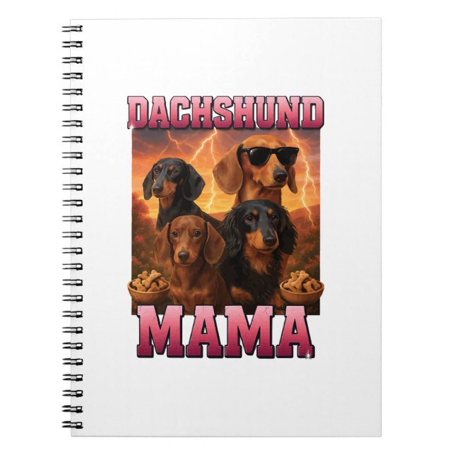 Dachshund-Mama Notizblock (Vorderseite)