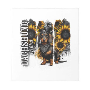 Dachshund-Mama Notizblock