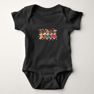 Dachshund Mama Weihnachten Hundefreund Geschenk Ne Baby Strampler