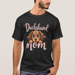 Dachshund-Mama Wiener Dog Mama Süßer Welpe T-Shirt