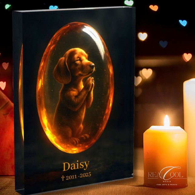Dachshund Memorial Photo Block (Von Creator hochgeladen)