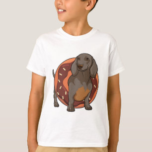 Dachshund mit Donut T-Shirt