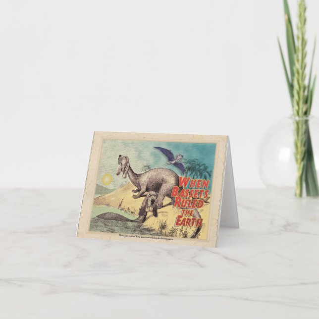 Dachshund-O-saurus: Der Ursprung der Dachshunde Karte (Vorderseite)