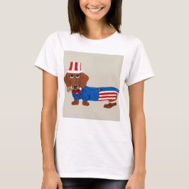 Dachshund Onkel Sam T-Shirt