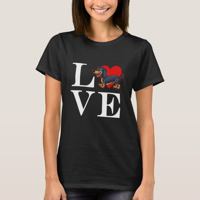 Dachshund Owner Sausage Dog Doxie Wiener Weiner Wo T-Shirt (Vorderseite)