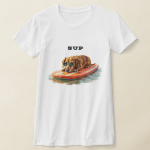 Dachshund-Paddle-Boarding T-Shirt