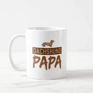 Dachshund Papa Vintage Gravur Hund Papa Design_1 Kaffeetasse