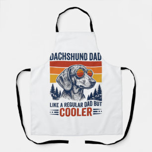 Dachshund Papa wie ein normaler Papa, aber cooler  Schürze