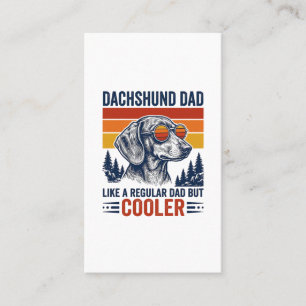 Dachshund Papa wie ein normaler Papa, aber cooler  Visitenkarte