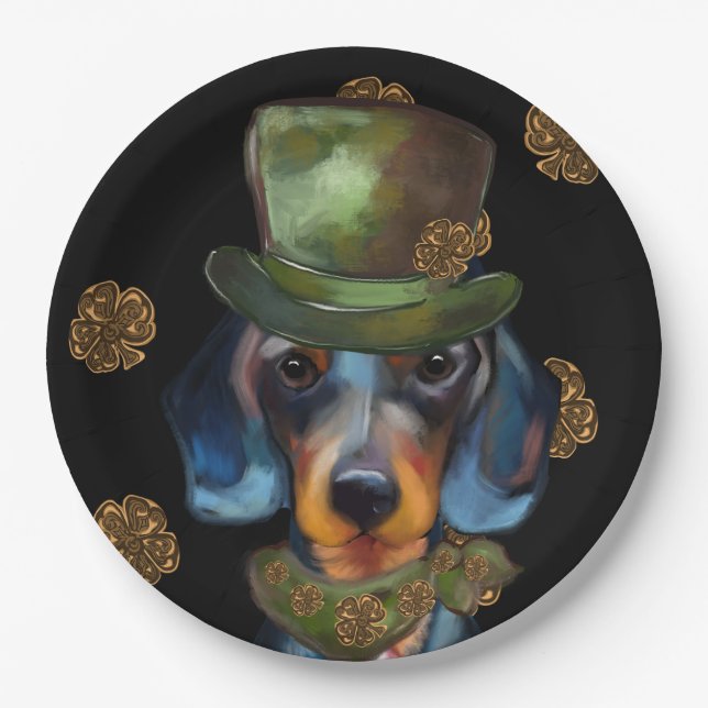 Dachshund Pappteller (Vorderseite)