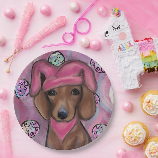 Dachshund Pappteller (Party)
