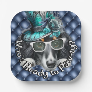 Dachshund Paw-ty Teller   Luxus-Hundeparty