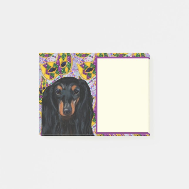 DACHSHUND POST-IT KLEBEZETTEL (Vorderseite)