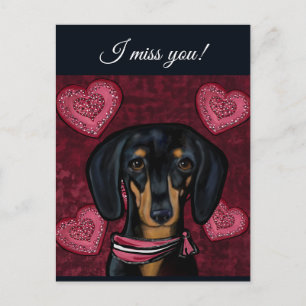 DACHSHUND POSTKARTE