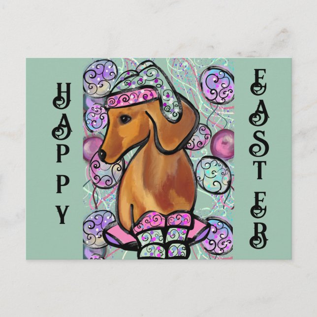 DACHSHUND        POSTKARTE (Vorderseite)