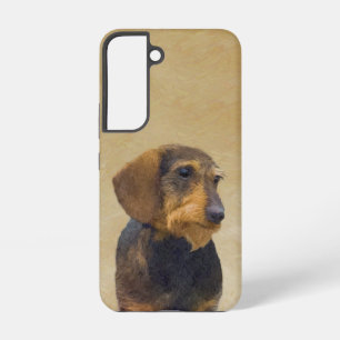 Dachshund (Rauhhaar) Malerei Originale Hundekunst Samsung Galaxy Hülle