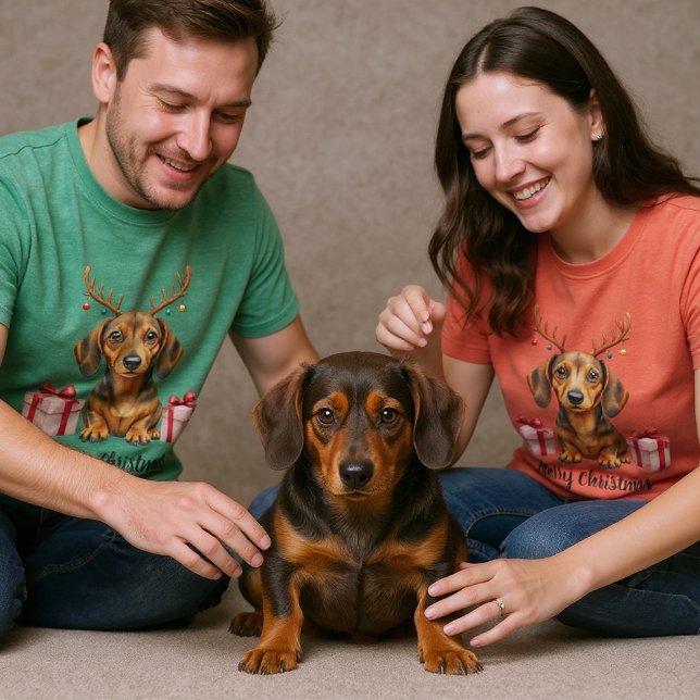 Dachshund Reindeer T-Shirt (Von Creator hochgeladen)