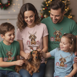 Dachshund Reindeer T-Shirt