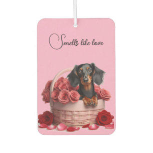 Dachshund-Rosen Autolufterfrischer