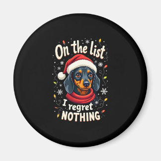 Dachshund Santa On The Naughty List Dachshund Chri Magnet