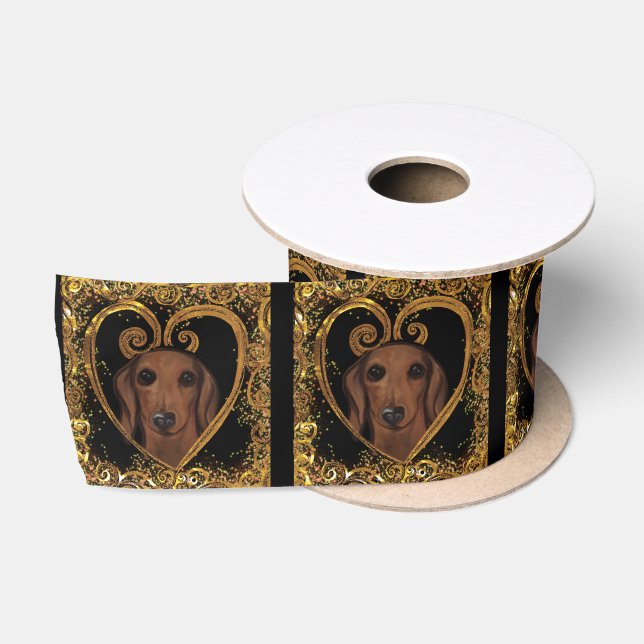 DACHSHUND   SATINBAND (Spule)
