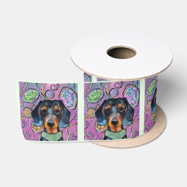 DACHSHUND  SATINBAND (Spule)
