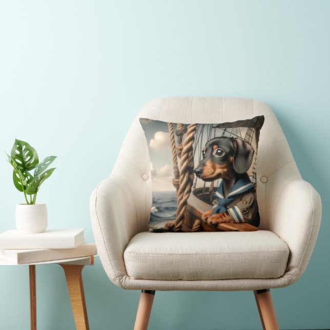 DACHSHUND SEEMANN KISSEN (Stuhl )