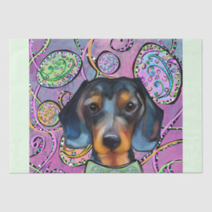 DACHSHUND SEIDENPAPIER