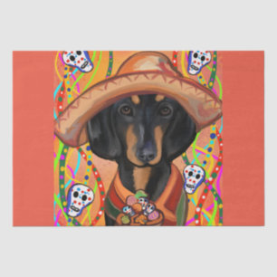 DACHSHUND SEIDENPAPIER