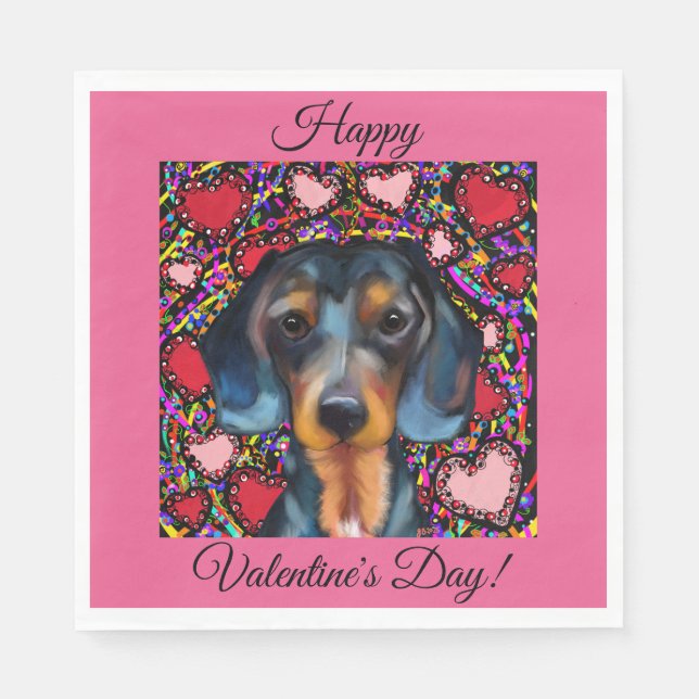 DACHSHUND SERVIETTE (Vorderseite)