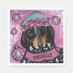 DACHSHUND SERVIETTE