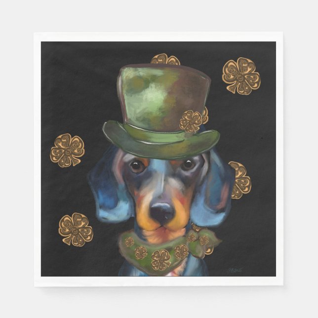 Dachshund Serviette (Vorderseite)