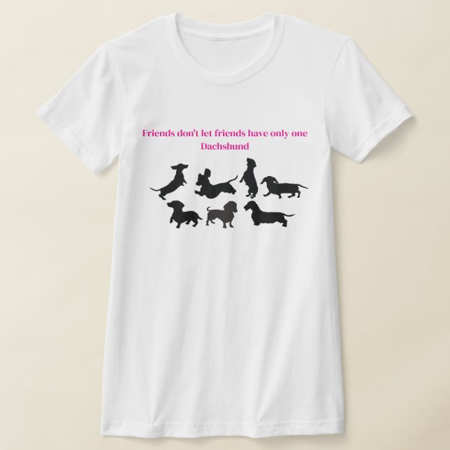 Dachshund Silhouette T-Shirt (Ablage )