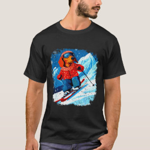 Dachshund Ski  T-Shirt