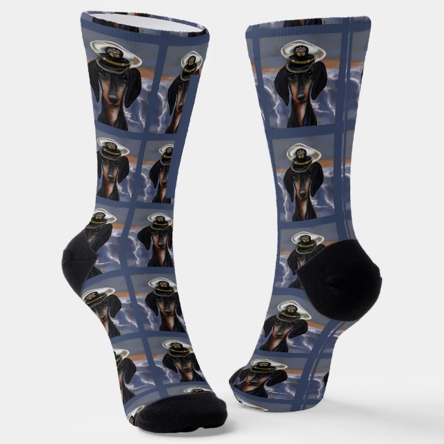 Dachshund Socken (Gewinkelt)