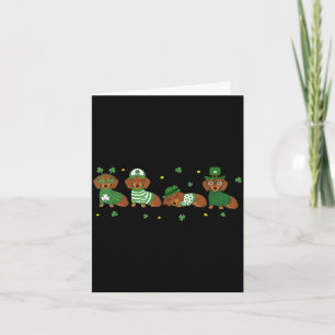 Dachshund St. Patricks Day Wiener Dog Liebhaber Karte