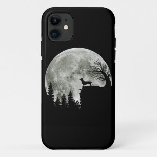 Dachshund steht auf dem Berg bei Mondlicht Hallowe Case-Mate iPhone Hülle