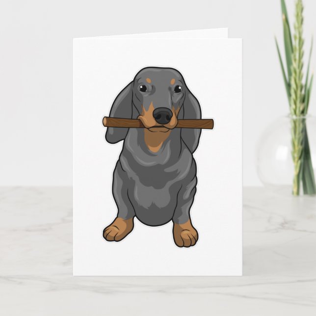 Dachshund Stock Karte (Vorderseite)